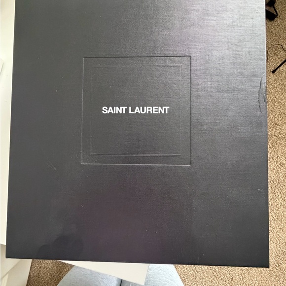 Saint Laurent Brown Leopard Ankle Boots - Picture 9 of 10